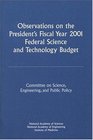 Observations on the President's Fiscal Year 2001 Federal Science and Technology Budget