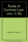 Rules of Contract Law Statutory Supplement 20012002
