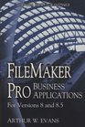 FileMaker Pro Business Applications For versions 8 and 85