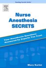 Nursing Anesthesia Secrets