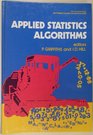 Applied Statistics Algorithms
