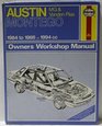 Austin MGand Vanden Plas Montego 198486 Owner's Workshop Manual
