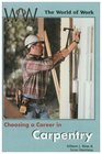 Choosing a Career in Carpentry