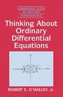 Thinking about Ordinary Differential Equations