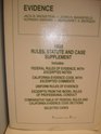 1996 Evidence Rules Statute and Case Supplement
