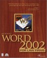 Microsoft Word 2002 for Law Firms w/CD