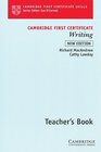 Cambridge First Certificate Writing Teacher's book