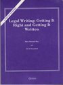 Legal writinggetting it right and getting it written