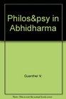 Philospsy in Abhidharma