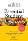 The American Heritage Essential Student Thesaurus Third Edition