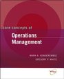 Core Concepts of Operations Management