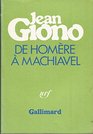 De Homere a Machiavel