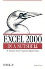 Excel 2000 in a Nutshell