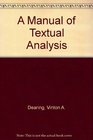 A Manual of Textual Analysis