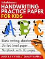 Handwriting Practice Paper Blank Writing Sheets Notebook with Dotted Lines for Kids