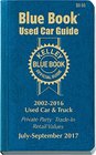 Kelley Blue Book Consumer Guide Used Car Edition Consumer Edition July  Sept 2017