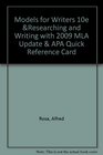 Models for Writers 10e Researching and Writing with 2009 MLA Update  APA Quick Reference Card