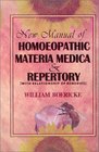 New Manual of Homoeopathic Materia Medica  Repertory