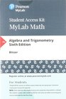 MyMathLab with Pearson eText  Standalone Access Card  for Algebra and Trigonometry
