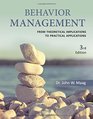 Behavior Management From Theoretical Implications to Practical Applications