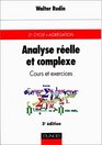 Analyse relle et complexe  Cours et exercices