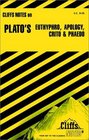 Plato's Euthyphro, Apology, Crito and Phaedo (Cliffs Notes)
