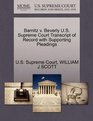 Barnitz v Beverly US Supreme Court Transcript of Record with Supporting Pleadings