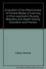 Evaluation of the Effectiveness of Flexible Modes of Learning in Postregistration Nursing Midwifery and Health Visiting Education and Practice