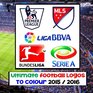 Ultimate Football Logos TO COLOUR 2015 / 2016  Includes US Major League Soccer MLS ENGLAND Premier League GERMANY Bundesliga ITALY Serie A  SPAIN La Liga