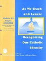 As We Teach and Learn Religious Curriculum