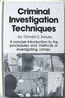 Criminal investigation techniques
