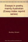 Essays in poetry mainly Australian