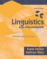 Linguistics for NonLinguists A Primer with Exercises