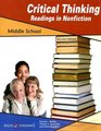 Critical Thinking for Readings in Nonfiction for Middle School Grade 58