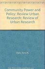 Community Power and Policy Review Urban Research