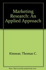 Marketing Research An Applied Approach