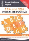Anthem Short Revision Papers 11 and 12 Verbal Reasoning Book 1
