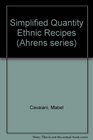 Simplified quantity ethnic recipes