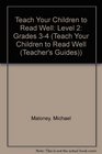 Teach Your Children to Read Well Level 2 Instructor's Manual