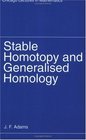Stable Homotopy and Generalised Homology