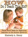 How Do I Teach This Kid Visual Work Tasks for Beginning Learners on the Autism Spectrum