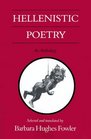 Hellenistic Poetry An Anthology