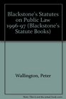 Blackstone's Statutes on Public Law 19961997