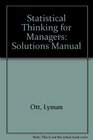 SsmStatistical Thinking for Managers