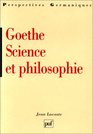 Goethe science et philosophie