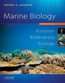 Marine Biology Function Biodiversity Ecology
