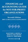 Financial and Accounting Guide for NotforProfit Organizations 2007 Cumulative Supplement