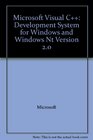 Microsoft Visual C Development System for Windows and Windows Nt Version 20