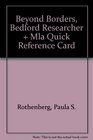 Beyond Borders Bedford Researcher  MLA Quick Reference Card