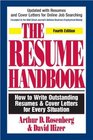 The Resume Handbook How to Write Outstanding Resumes  Cover Letters for Every Situation